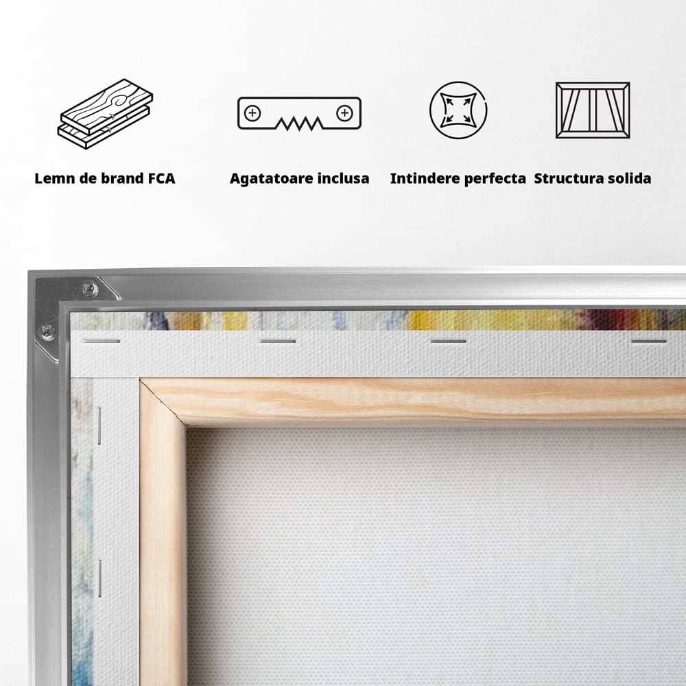 Leinwand Premium Canvas Wandkunst, LuxCanva® G1084, Frau mit Martini, Getränk, Glas, Restaurant, Cocktail, rätselhaft, abstrakt, Party, Wohnen, Schlafzimmer