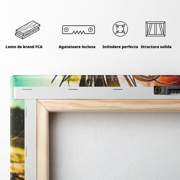 Tablou Canvas Premium, LuxCanva® G1085, O Vara Neon, Apa, Lumina, Plaja, Apus, Natura, Vibe, Spirit, Salbatic, Libertate, Vacanta, Living, Dormitor