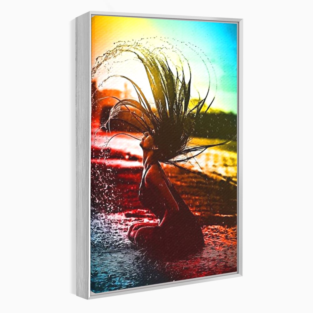 Tablou Canvas Premium, LuxCanva® G1085, O Vara Neon, Apa, Lumina, Plaja, Apus, Natura, Vibe, Spirit, Salbatic, Libertate, Vacanta, Living, Dormitor