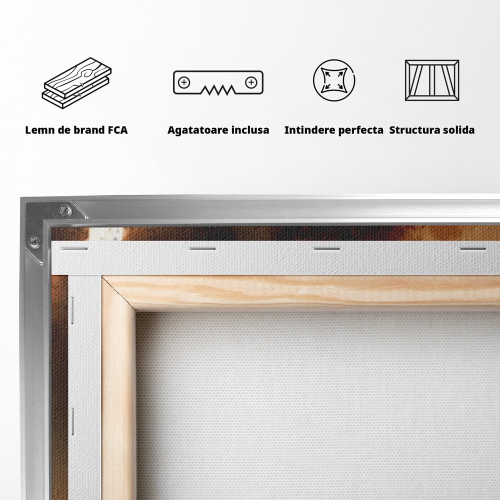 Leinwand Wandkunst Canvas Premium, LuxCanva® G1086, Feuertanz, Kraft, Brandstiftung, Spektakel, Künstler, Show, Zirkus, Kunst, Flammen, Atmosphäre, Wohnen, Schlafzimmer