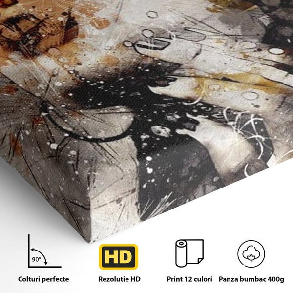 Leinwand Premium Canvas Wandkunst, LuxCanva® G1087, Kosmischer Traum, Seele, Größe, Unendlichkeit, Unendlichkeit, Blick, Portrait, Abstrakt, Licht, Schatten, Wohnen, Schlafzimmer