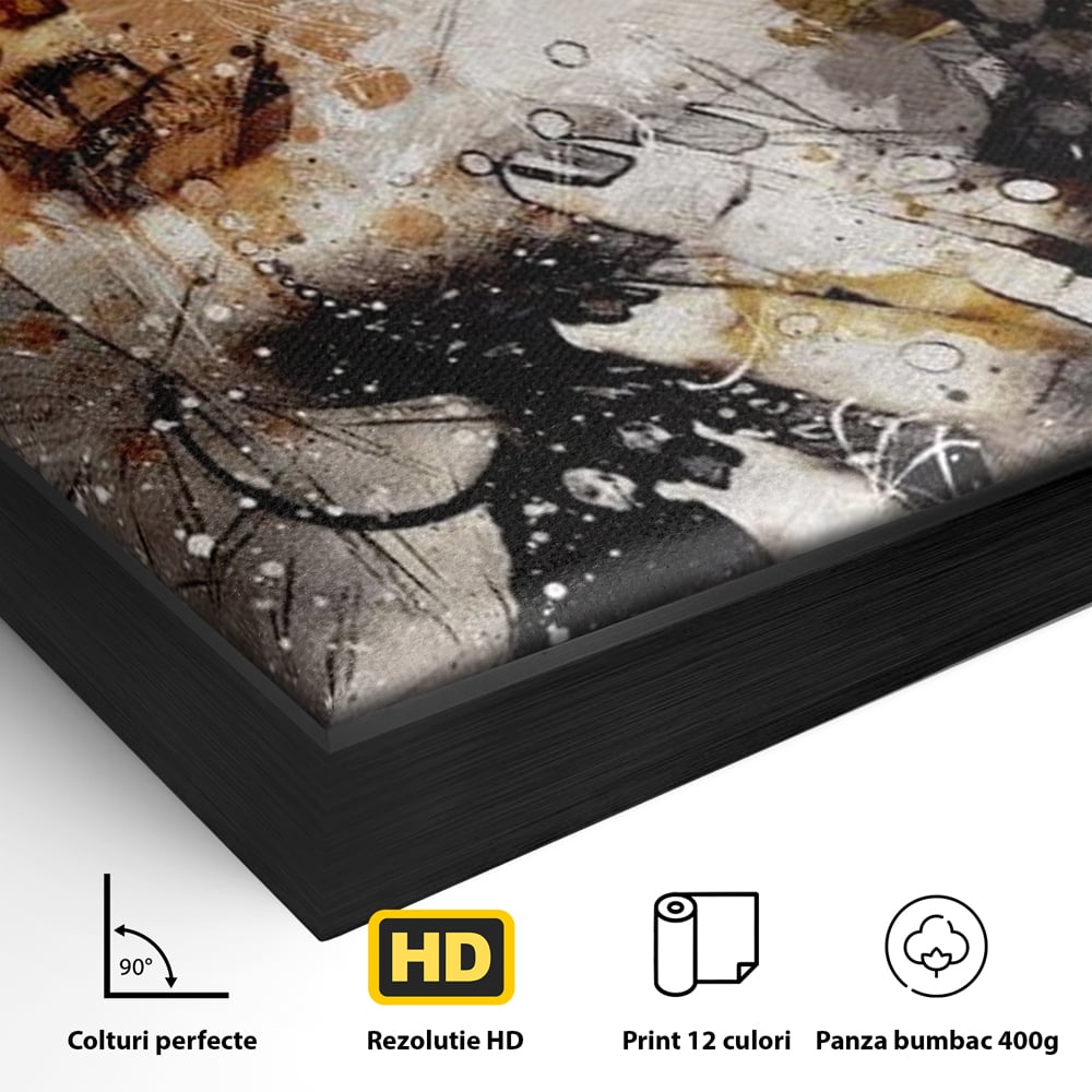 Leinwand Premium Canvas Wandkunst, LuxCanva® G1087, Kosmischer Traum, Seele, Größe, Unendlichkeit, Unendlichkeit, Blick, Portrait, Abstrakt, Licht, Schatten, Wohnen, Schlafzimmer
