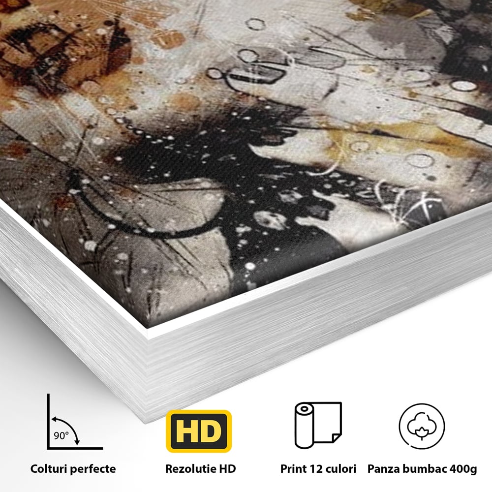 Leinwand Premium Canvas Wandkunst, LuxCanva® G1087, Kosmischer Traum, Seele, Größe, Unendlichkeit, Unendlichkeit, Blick, Portrait, Abstrakt, Licht, Schatten, Wohnen, Schlafzimmer