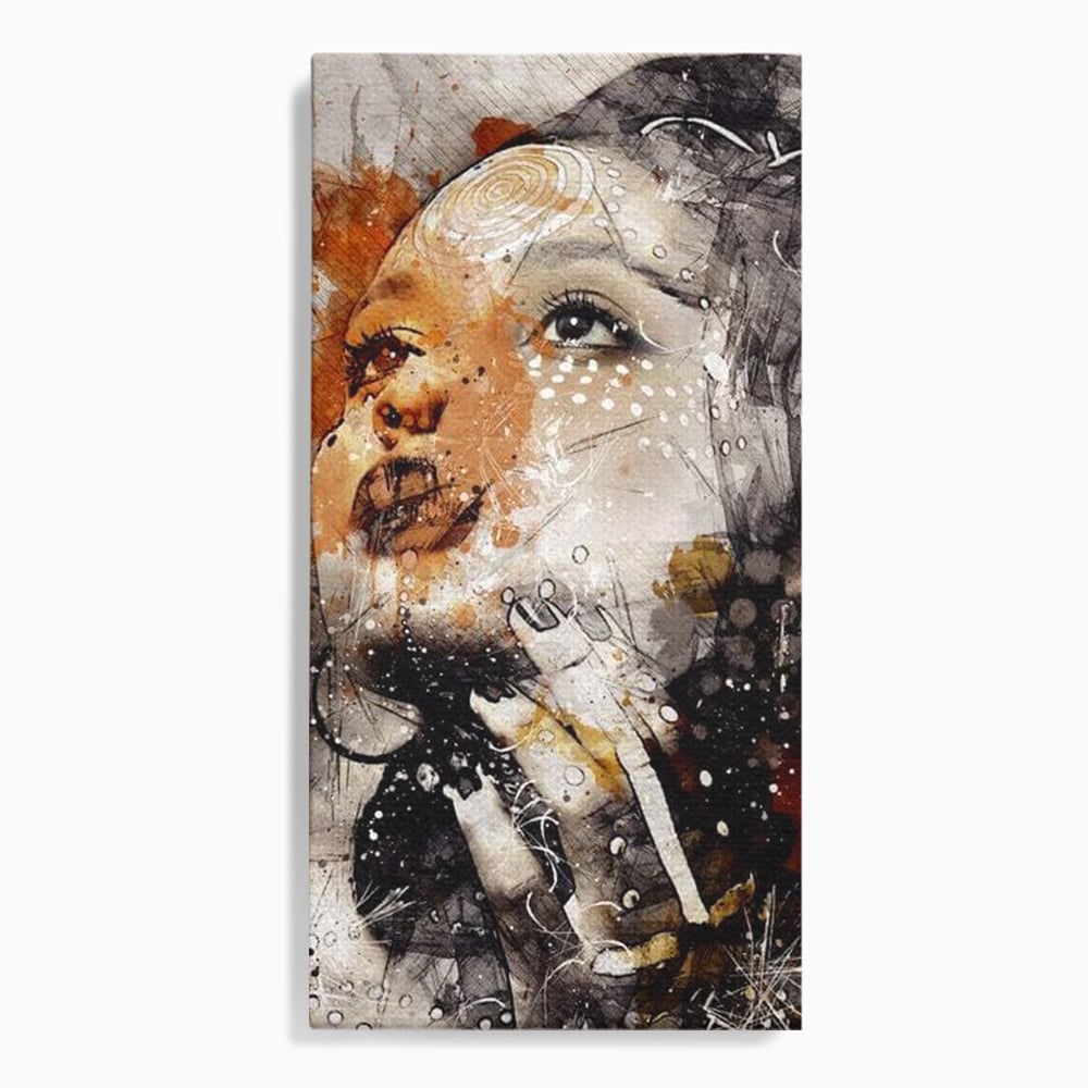 Leinwand Premium Canvas Wandkunst, LuxCanva® G1087, Kosmischer Traum, Seele, Größe, Unendlichkeit, Unendlichkeit, Blick, Portrait, Abstrakt, Licht, Schatten, Wohnen, Schlafzimmer