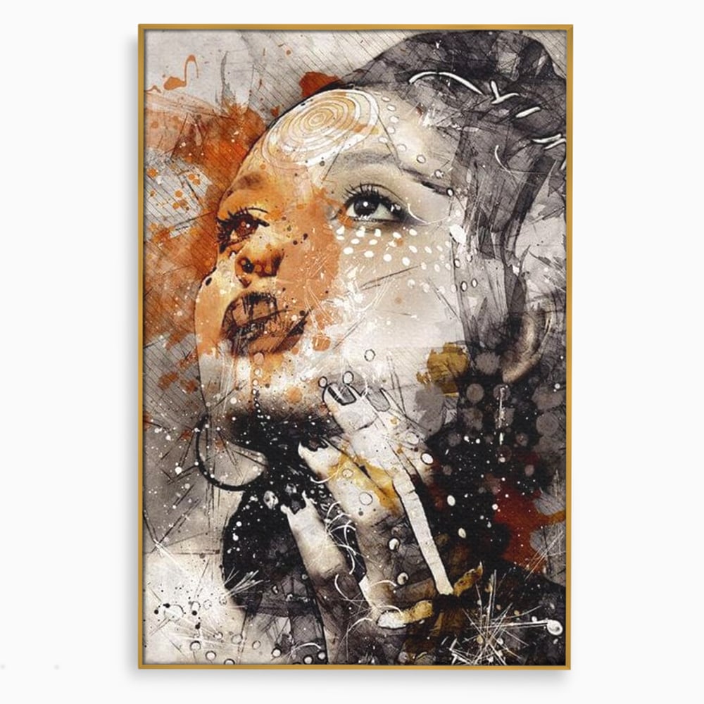 Leinwand Premium Canvas Wandkunst, LuxCanva® G1087, Kosmischer Traum, Seele, Größe, Unendlichkeit, Unendlichkeit, Blick, Portrait, Abstrakt, Licht, Schatten, Wohnen, Schlafzimmer