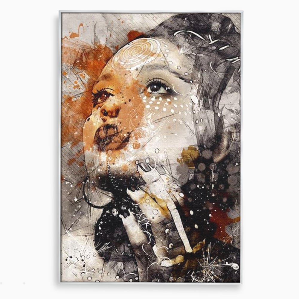 Leinwand Premium Canvas Wandkunst, LuxCanva® G1087, Kosmischer Traum, Seele, Größe, Unendlichkeit, Unendlichkeit, Blick, Portrait, Abstrakt, Licht, Schatten, Wohnen, Schlafzimmer