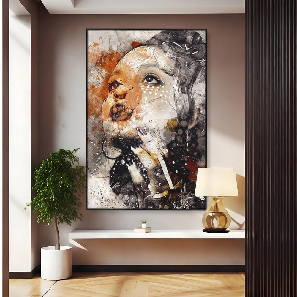 Leinwand Premium Canvas Wandkunst, LuxCanva® G1087, Kosmischer Traum, Seele, Größe, Unendlichkeit, Unendlichkeit, Blick, Portrait, Abstrakt, Licht, Schatten, Wohnen, Schlafzimmer