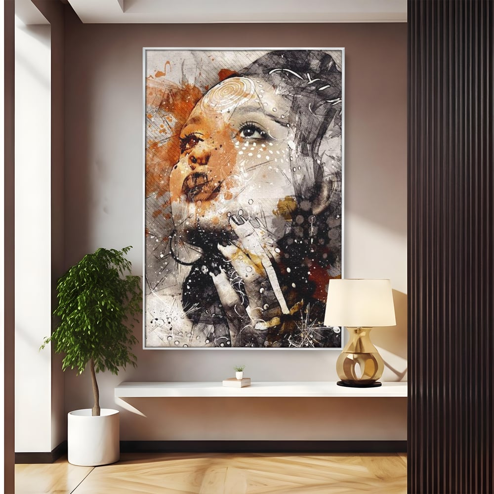 Leinwand Premium Canvas Wandkunst, LuxCanva® G1087, Kosmischer Traum, Seele, Größe, Unendlichkeit, Unendlichkeit, Blick, Portrait, Abstrakt, Licht, Schatten, Wohnen, Schlafzimmer