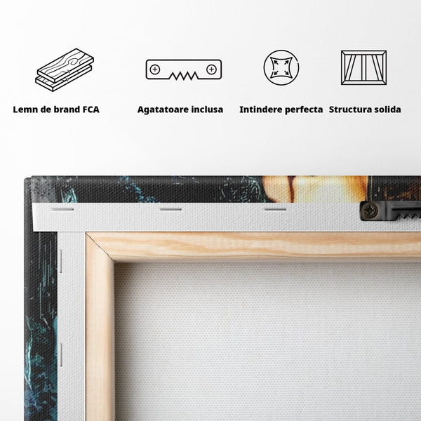 Tablou Canvas Premium, LuxCanva® G1089, Regina Intunecata, Umbre, Enigmatica, Taina, Privire, Dramatism, Mister, Sexy, Negru, Living, Dormitor