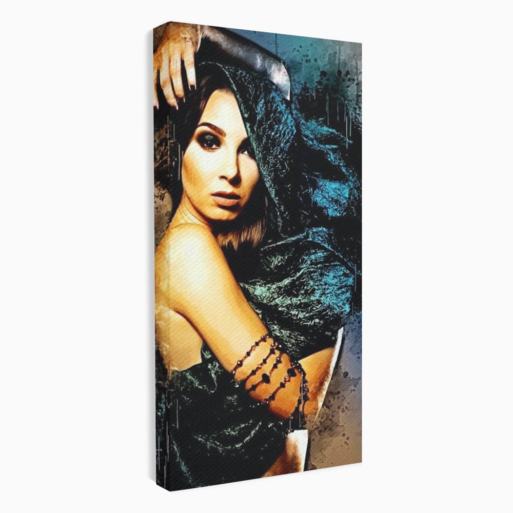 Tablou Canvas Premium, LuxCanva® G1089, Regina Intunecata, Umbre, Enigmatica, Taina, Privire, Dramatism, Mister, Sexy, Negru, Living, Dormitor
