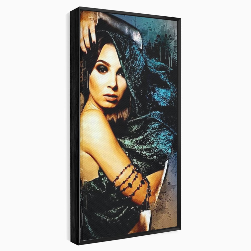 Tablou Canvas Premium, LuxCanva® G1089, Regina Intunecata, Umbre, Enigmatica, Taina, Privire, Dramatism, Mister, Sexy, Negru, Living, Dormitor