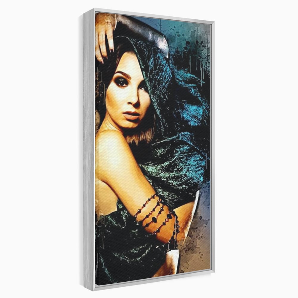 Tablou Canvas Premium, LuxCanva® G1089, Regina Intunecata, Umbre, Enigmatica, Taina, Privire, Dramatism, Mister, Sexy, Negru, Living, Dormitor