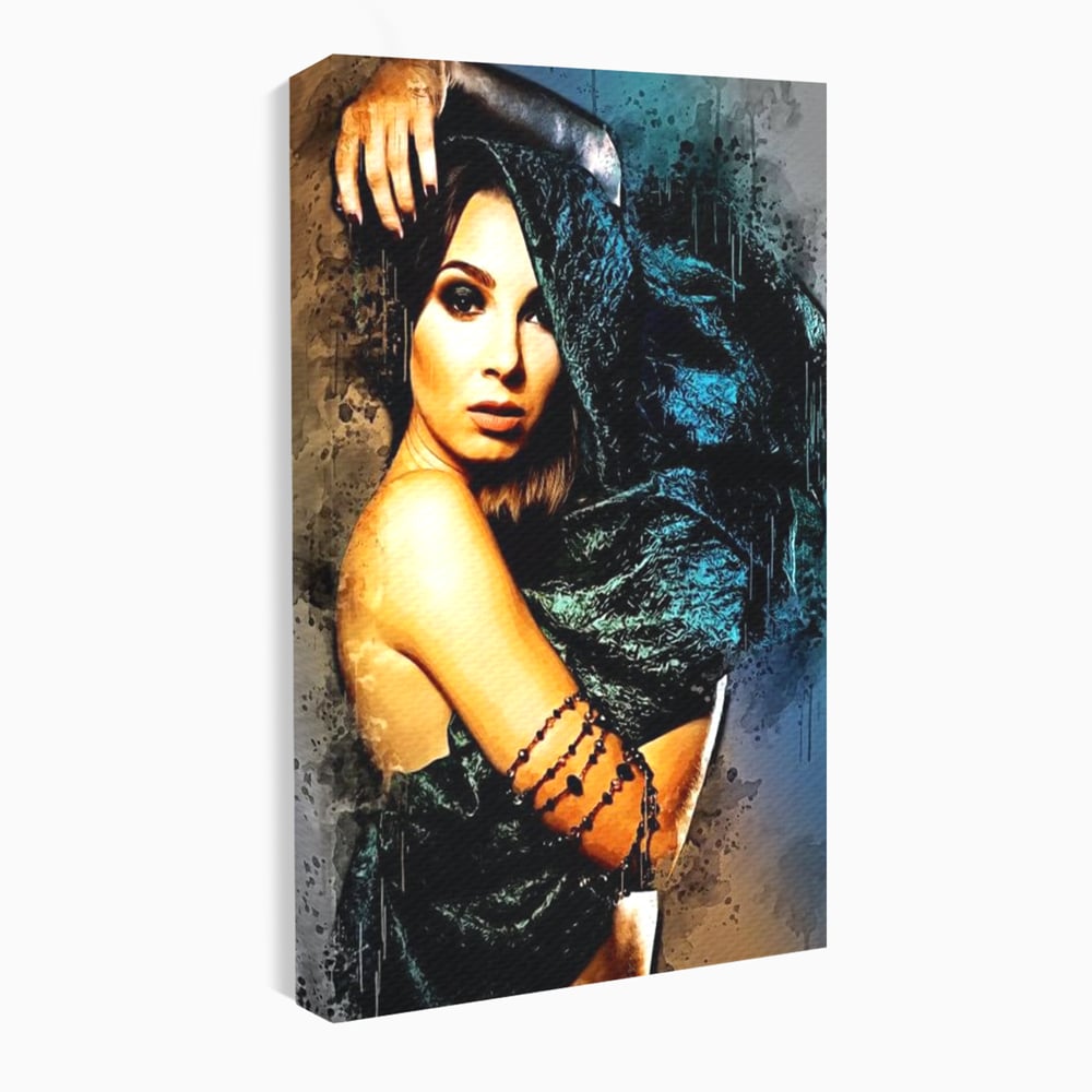 Tablou Canvas Premium, LuxCanva® G1089, Regina Intunecata, Umbre, Enigmatica, Taina, Privire, Dramatism, Mister, Sexy, Negru, Living, Dormitor