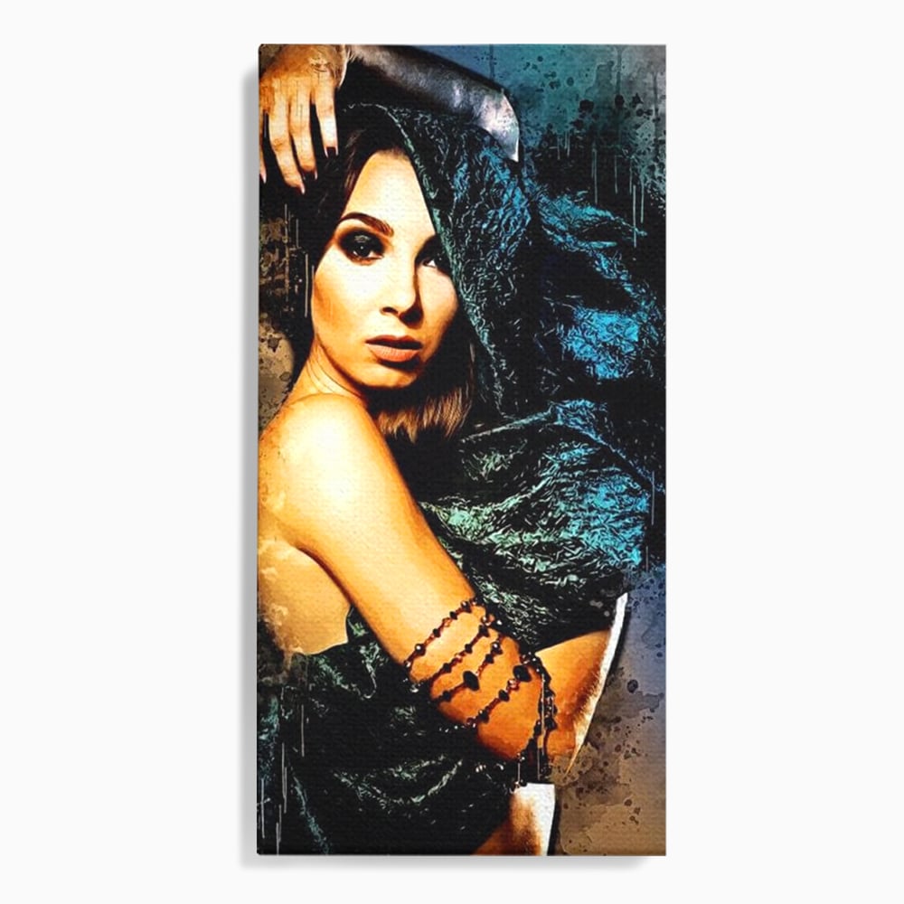 Tablou Canvas Premium, LuxCanva® G1089, Regina Intunecata, Umbre, Enigmatica, Taina, Privire, Dramatism, Mister, Sexy, Negru, Living, Dormitor
