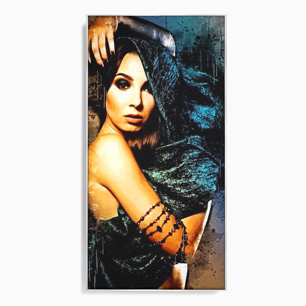 Tablou Canvas Premium, LuxCanva® G1089, Regina Intunecata, Umbre, Enigmatica, Taina, Privire, Dramatism, Mister, Sexy, Negru, Living, Dormitor