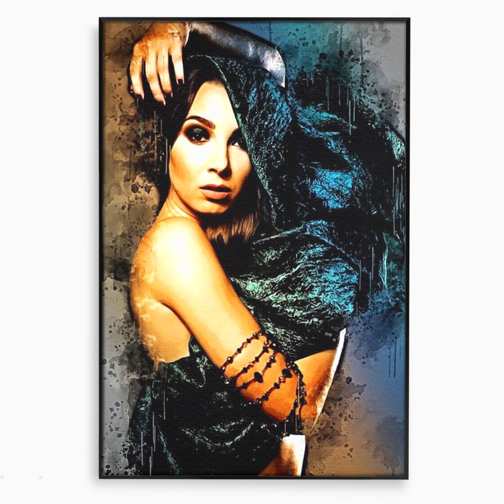 Tablou Canvas Premium, LuxCanva® G1089, Regina Intunecata, Umbre, Enigmatica, Taina, Privire, Dramatism, Mister, Sexy, Negru, Living, Dormitor