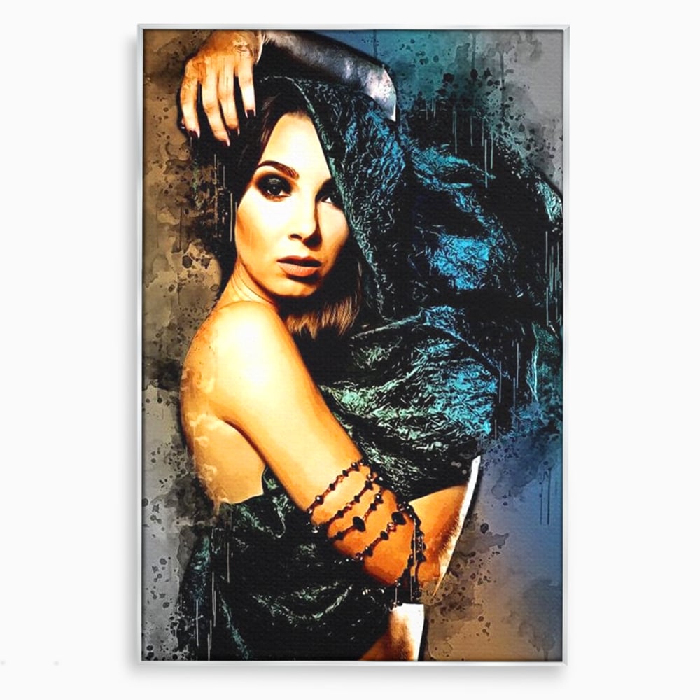 Tablou Canvas Premium, LuxCanva® G1089, Regina Intunecata, Umbre, Enigmatica, Taina, Privire, Dramatism, Mister, Sexy, Negru, Living, Dormitor