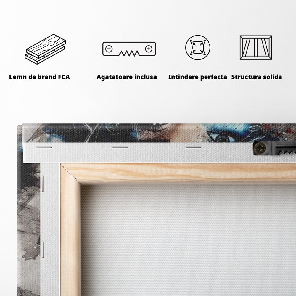 Tablou Canvas Premium, LuxCanva® G1091, Taina Unei Priviri, Trandafir, Ganduri, Privire, Expresie, Femeie, Revista, Pictura, Expozitie, Arta, Living, Dormitor