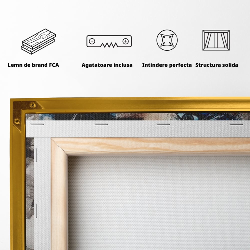 Tablou Canvas Premium, LuxCanva® G1091, Taina Unei Priviri, Trandafir, Ganduri, Privire, Expresie, Femeie, Revista, Pictura, Expozitie, Arta, Living, Dormitor