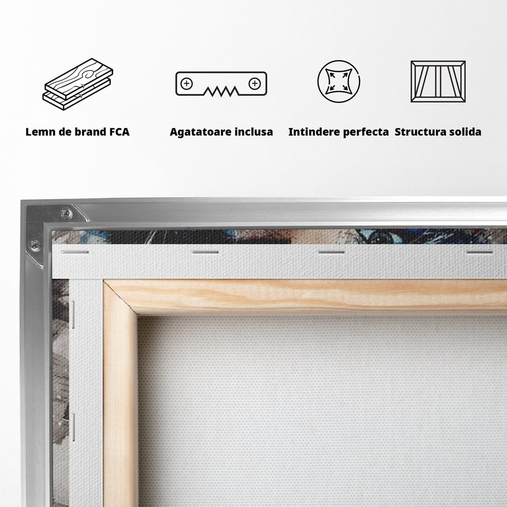Tablou Canvas Premium, LuxCanva® G1091, Taina Unei Priviri, Trandafir, Ganduri, Privire, Expresie, Femeie, Revista, Pictura, Expozitie, Arta, Living, Dormitor