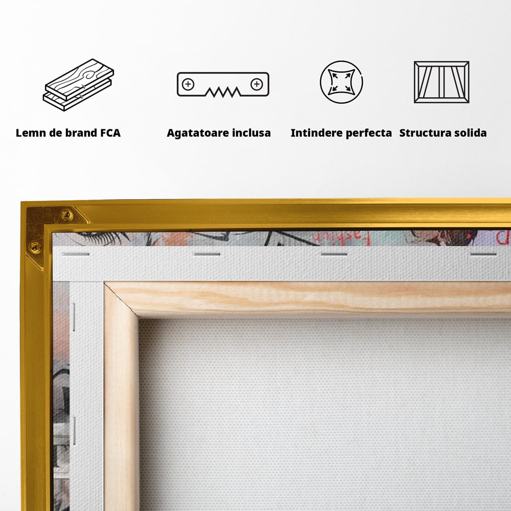 Tablou Canvas Premium, LuxCanva® G1093, Metropola Modei, Cosmopolit, Paris, Londra, Fashion, Stil, Urban, Arta, Capitale, Vise, Living, Dormitor