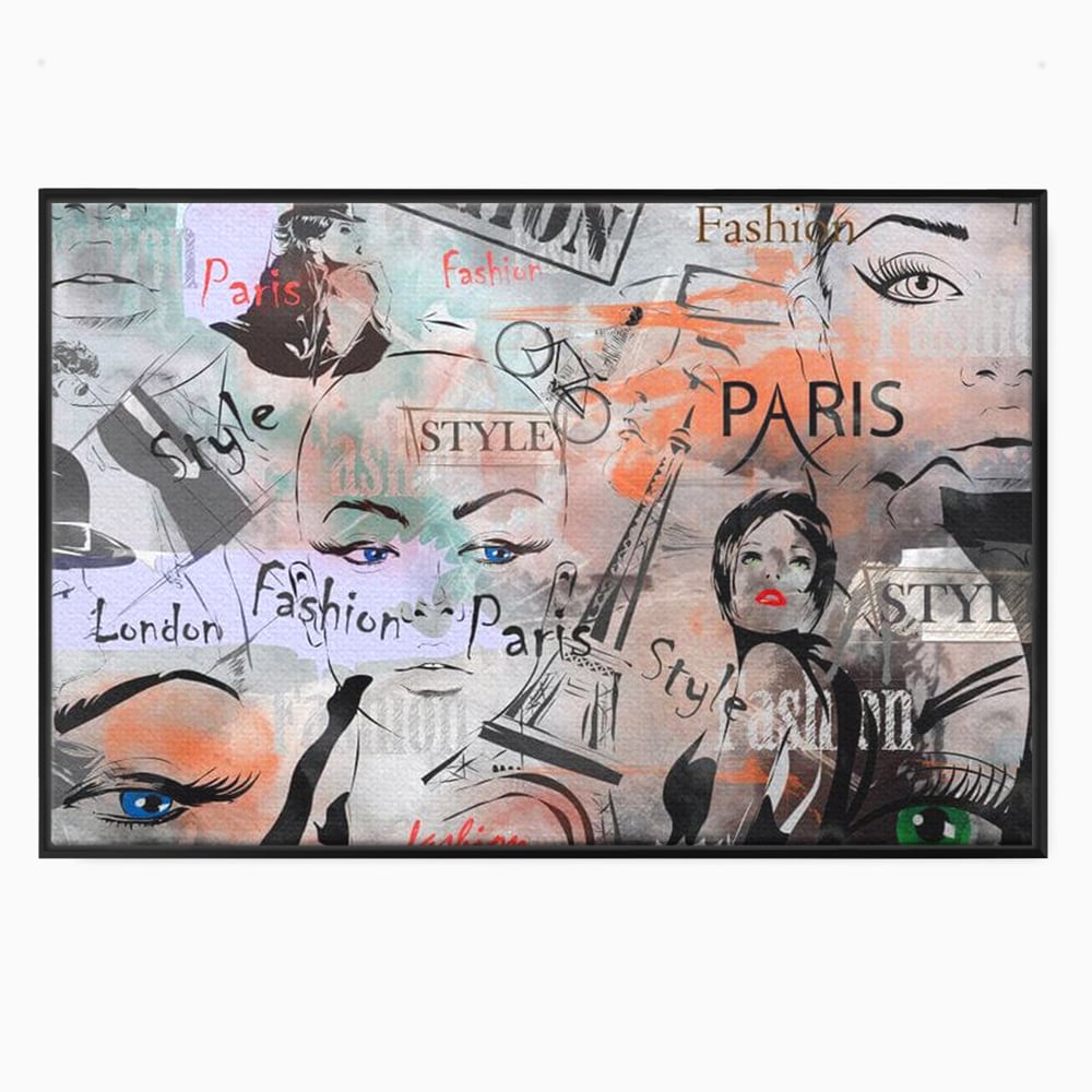 Tablou Canvas Premium, LuxCanva® G1093, Metropola Modei, Cosmopolit, Paris, Londra, Fashion, Stil, Urban, Arta, Capitale, Vise, Living, Dormitor