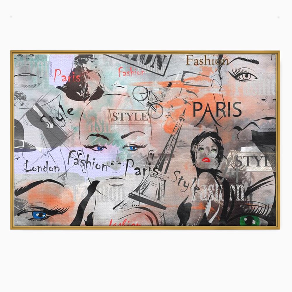 Tablou Canvas Premium, LuxCanva® G1093, Metropola Modei, Cosmopolit, Paris, Londra, Fashion, Stil, Urban, Arta, Capitale, Vise, Living, Dormitor