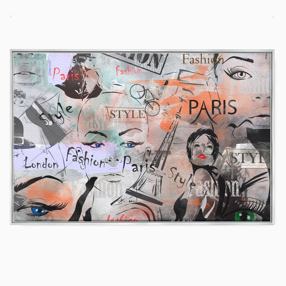 Tablou Canvas Premium, LuxCanva® G1093, Metropola Modei, Cosmopolit, Paris, Londra, Fashion, Stil, Urban, Arta, Capitale, Vise, Living, Dormitor