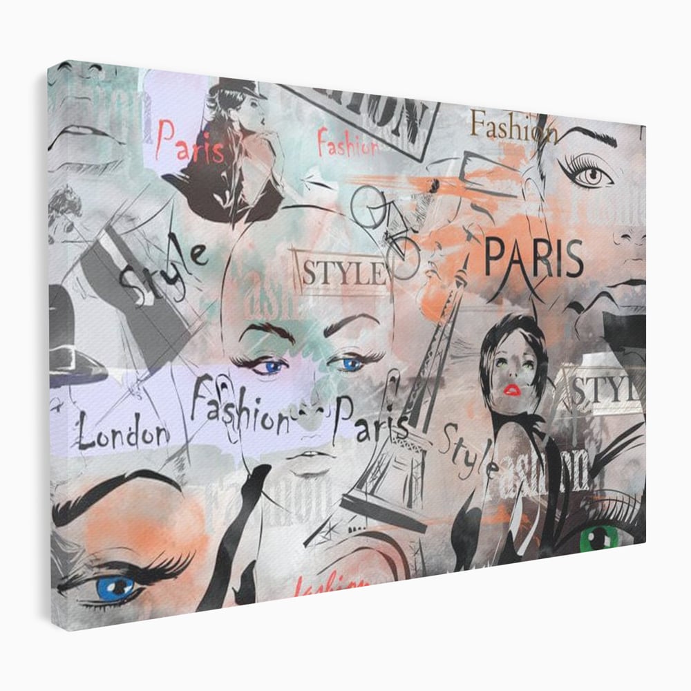 Tablou Canvas Premium, LuxCanva® G1093, Metropola Modei, Cosmopolit, Paris, Londra, Fashion, Stil, Urban, Arta, Capitale, Vise, Living, Dormitor