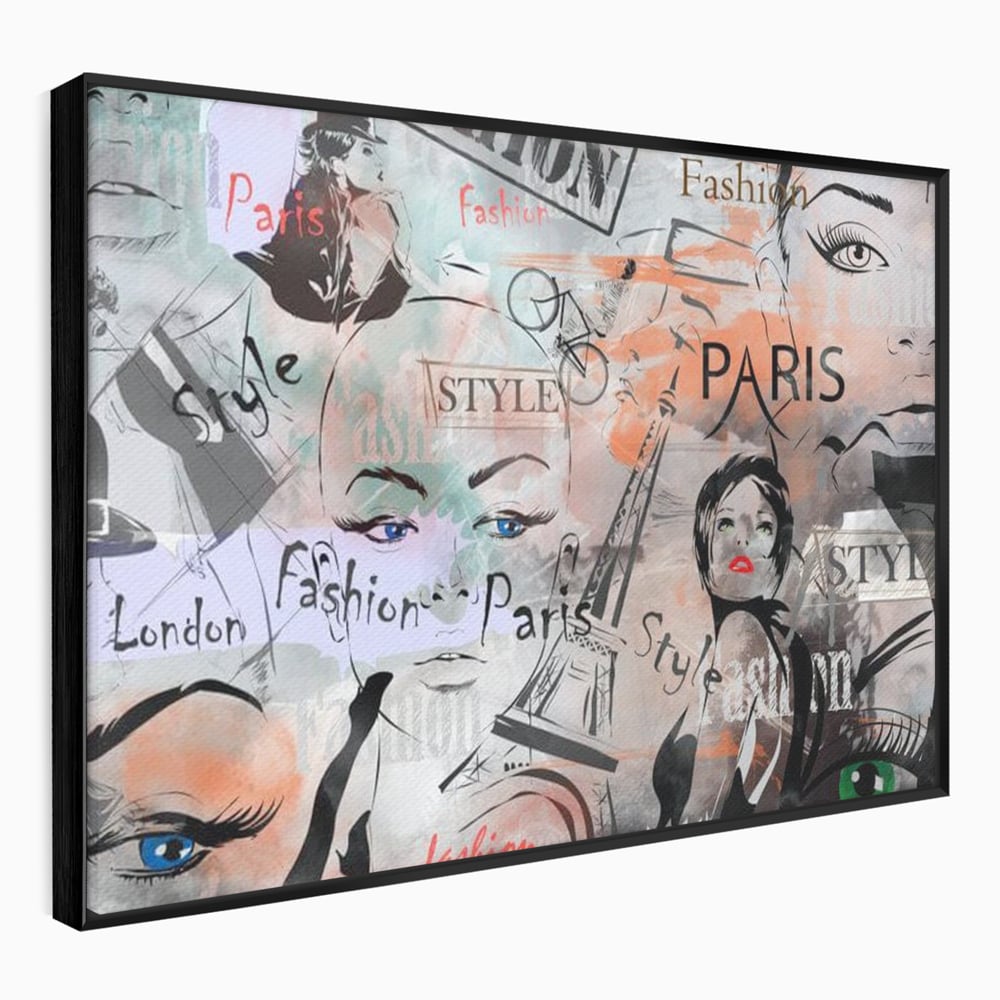 Tablou Canvas Premium, LuxCanva® G1093, Metropola Modei, Cosmopolit, Paris, Londra, Fashion, Stil, Urban, Arta, Capitale, Vise, Living, Dormitor