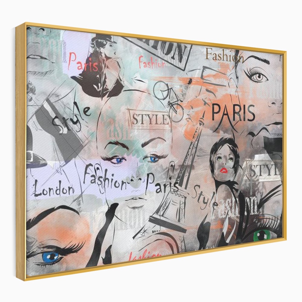 Tablou Canvas Premium, LuxCanva® G1093, Metropola Modei, Cosmopolit, Paris, Londra, Fashion, Stil, Urban, Arta, Capitale, Vise, Living, Dormitor