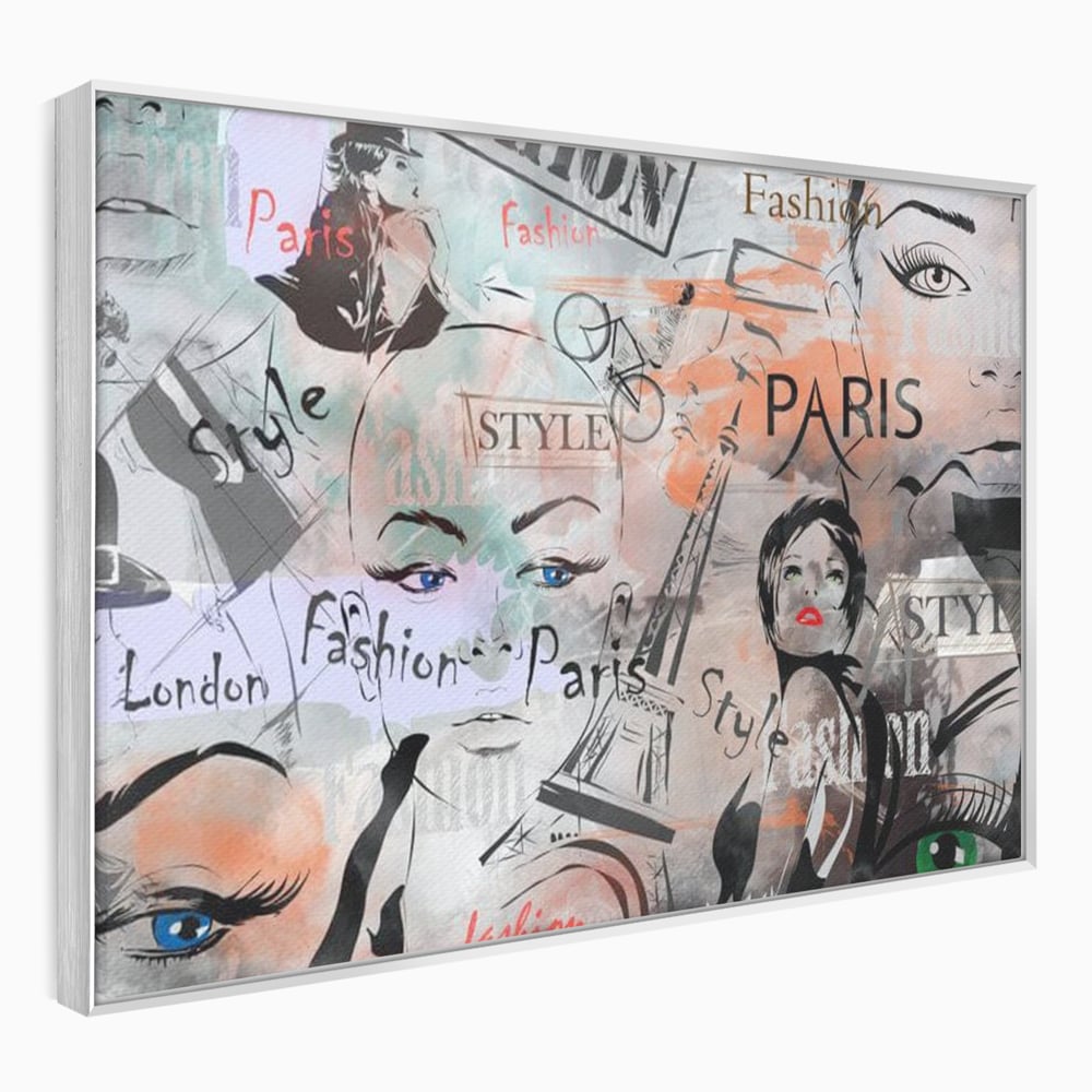 Tablou Canvas Premium, LuxCanva® G1093, Metropola Modei, Cosmopolit, Paris, Londra, Fashion, Stil, Urban, Arta, Capitale, Vise, Living, Dormitor
