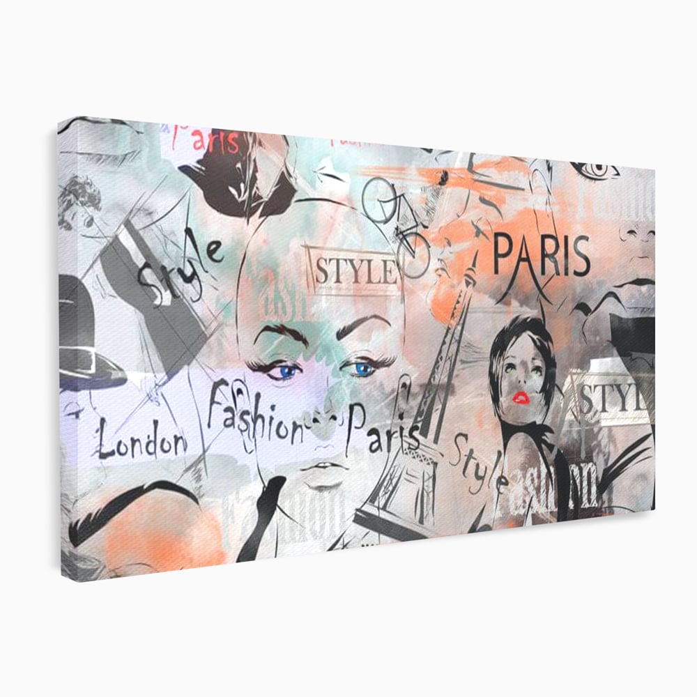 Tablou Canvas Premium, LuxCanva® G1093, Metropola Modei, Cosmopolit, Paris, Londra, Fashion, Stil, Urban, Arta, Capitale, Vise, Living, Dormitor