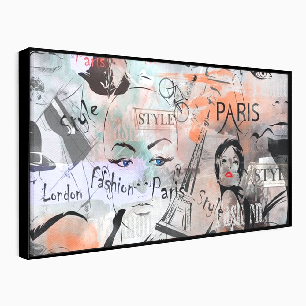 Tablou Canvas Premium, LuxCanva® G1093, Metropola Modei, Cosmopolit, Paris, Londra, Fashion, Stil, Urban, Arta, Capitale, Vise, Living, Dormitor