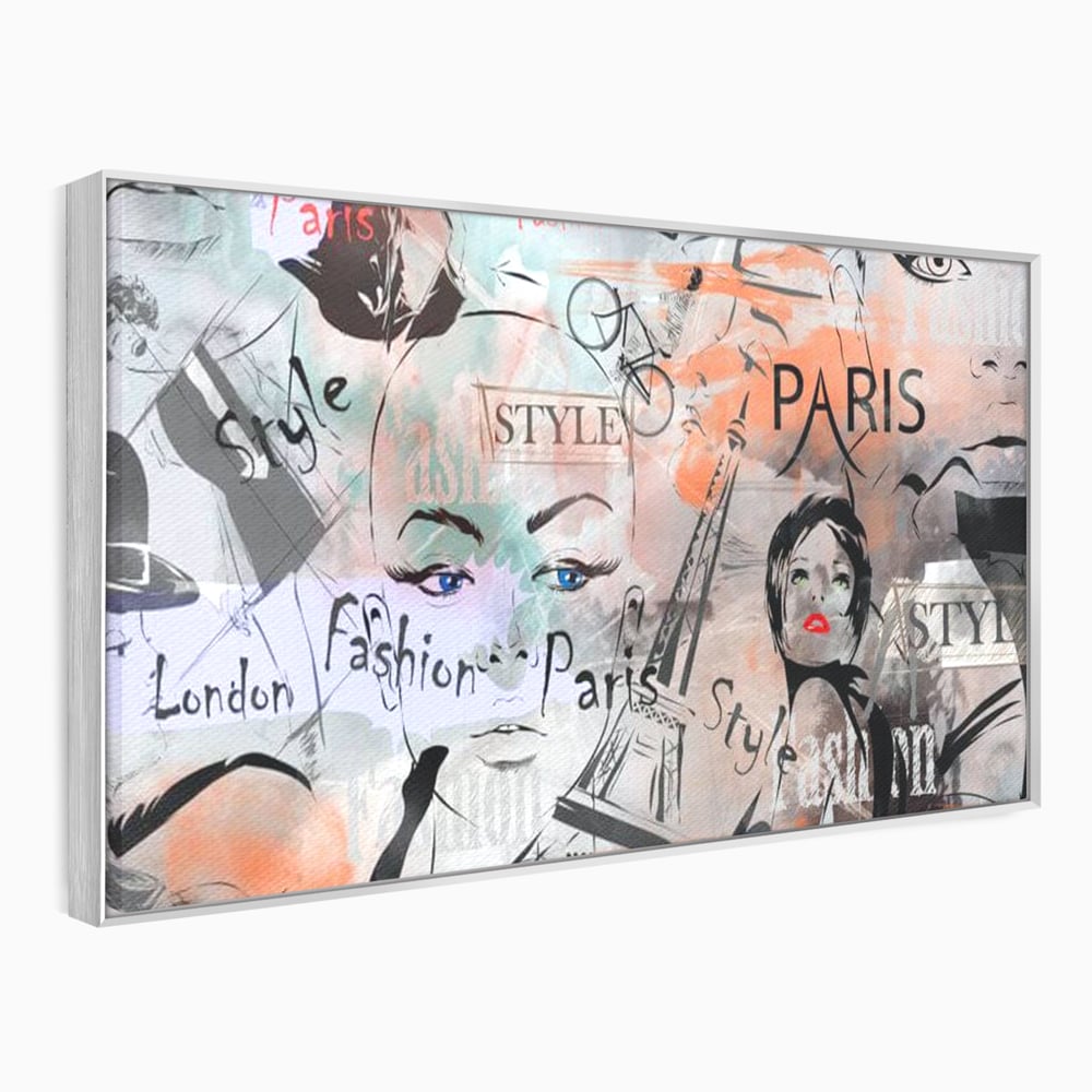 Tablou Canvas Premium, LuxCanva® G1093, Metropola Modei, Cosmopolit, Paris, Londra, Fashion, Stil, Urban, Arta, Capitale, Vise, Living, Dormitor