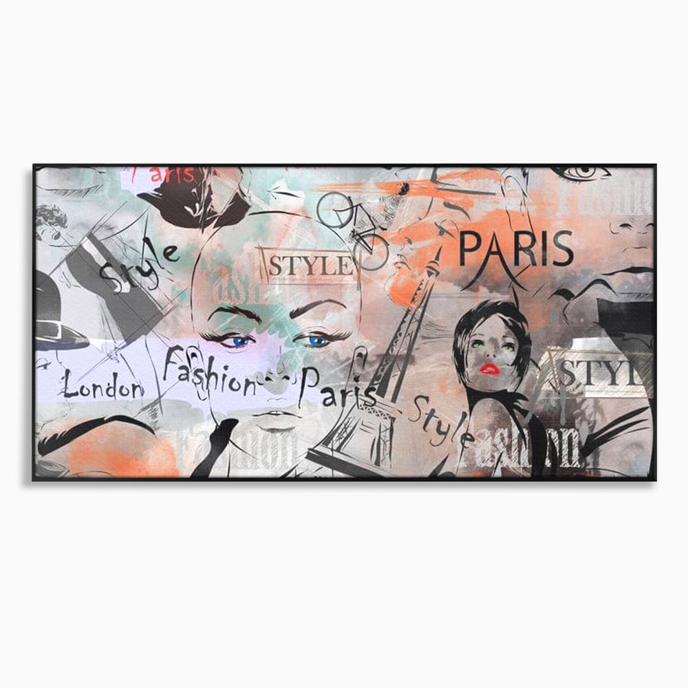 Tablou Canvas Premium, LuxCanva® G1093, Metropola Modei, Cosmopolit, Paris, Londra, Fashion, Stil, Urban, Arta, Capitale, Vise, Living, Dormitor