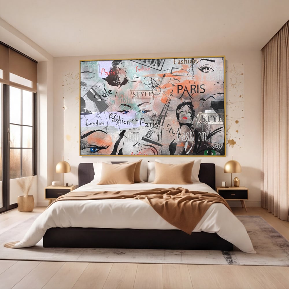 Tablou Canvas Premium, LuxCanva® G1093, Metropola Modei, Cosmopolit, Paris, Londra, Fashion, Stil, Urban, Arta, Capitale, Vise, Living, Dormitor