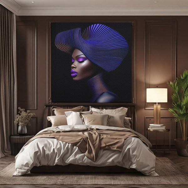 Tablou Canvas Premium, LuxCanva® G1094, Eleganta Futurista,  Estetica, Futurist, Senzualitate, Fashion, Contrast, Diva, Podium, Living, Dormitor