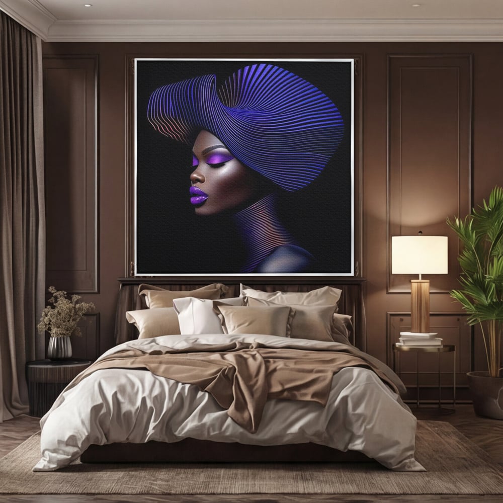 Tablou Canvas Premium, LuxCanva® G1094, Eleganta Futurista,  Estetica, Futurist, Senzualitate, Fashion, Contrast, Diva, Podium, Living, Dormitor