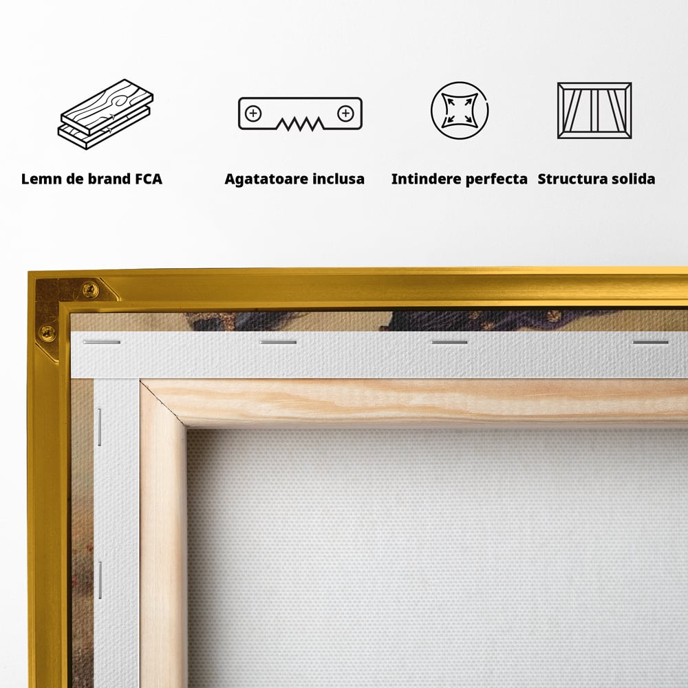 Leinwand Wandkunst Canvas Premium, LuxCanva® G1095, Galopp durch den Maci, Episch, Freiheit, Armasar, Maci, Orientalisch, Prinzessin, Reisen, Wind, Wohnen, Schlafzimmer