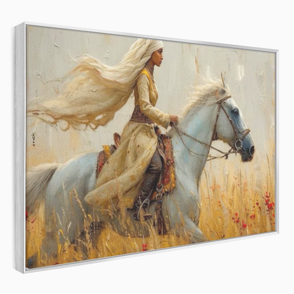 Tablou Canvas Premium, LuxCanva® G1096, Spirit Calator, Lumina, Cal, Galop, Grane, Pustie, Camp, Aur, Spirit, Oriental, Evadare, Living, Dormitor