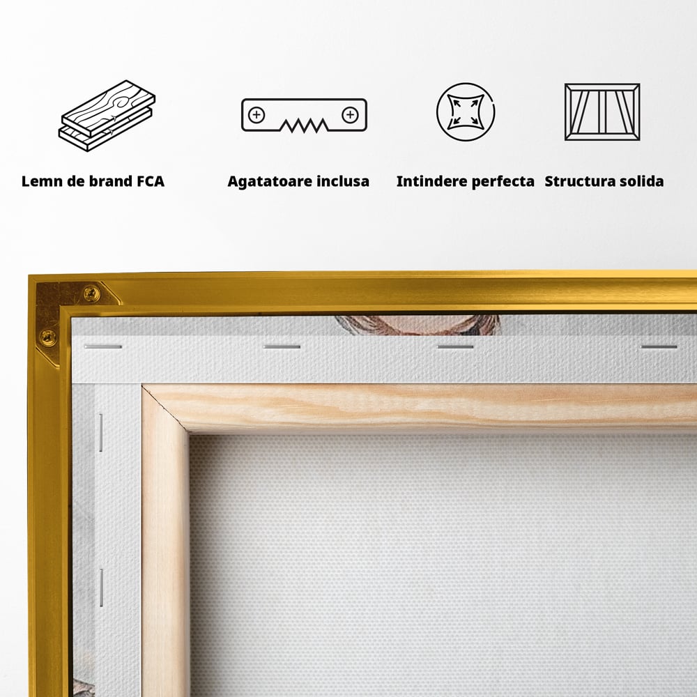 Tablou Canvas Premium, LuxCanva® G1097, Femeia cu Tatuaj, Pictura, Arta, Piele, Rebela, Cerneala, Artist, Interzis, Tatuator, Living, Dormitor