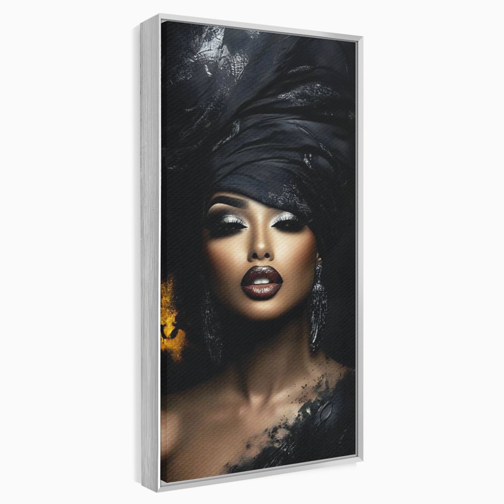 Tablou Canvas Premium, LuxCanva® G1102, Magia Intunericului, Zeita, Black, Noapte, Imperial, Eleganta, Luxury, Diva, Intuneric, Living, Dormitor
