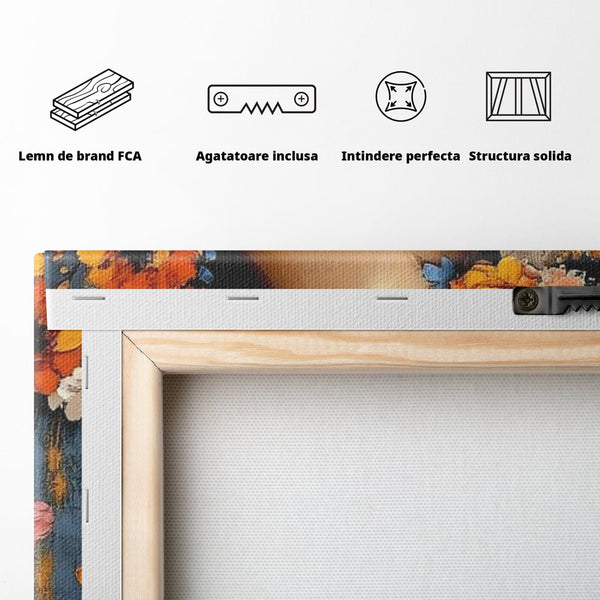 Leinwandbilder Premium, LuxCanva® G1104, Garten einer Königin, Blumen, Pracht, Blütenblätter, Traum, Träumen, Himmel, Schönheit, tropisch, exotisch, Wohnen, Schlafzimmer