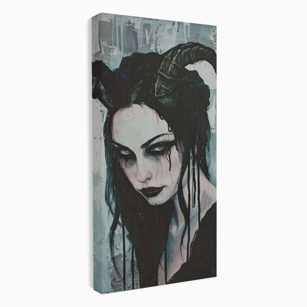 Tablou Canvas Premium, LuxCanva® G1109, Inger Cazut, Umbre, Intunecat, Obscur, Vraja, Maleficient, Gotic, Rebela, Mister, Regina, Living, Dormitor