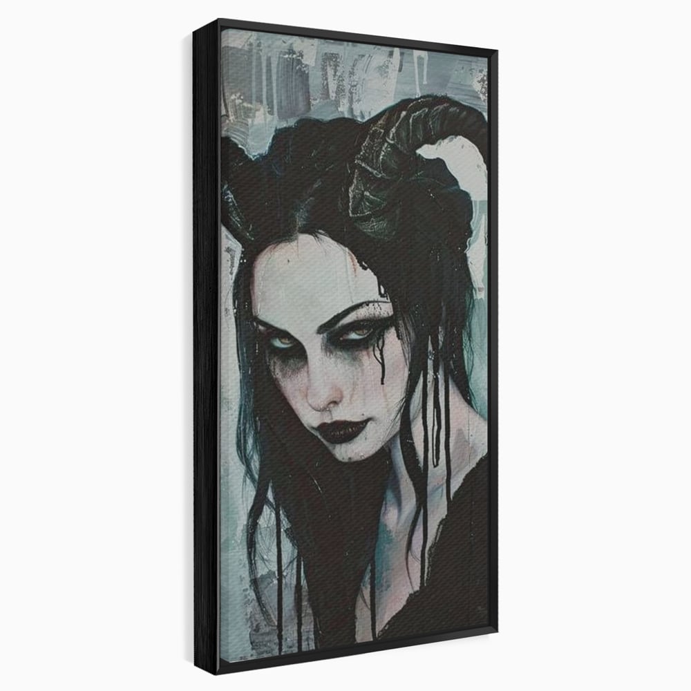 Tablou Canvas Premium, LuxCanva® G1109, Inger Cazut, Umbre, Intunecat, Obscur, Vraja, Maleficient, Gotic, Rebela, Mister, Regina, Living, Dormitor