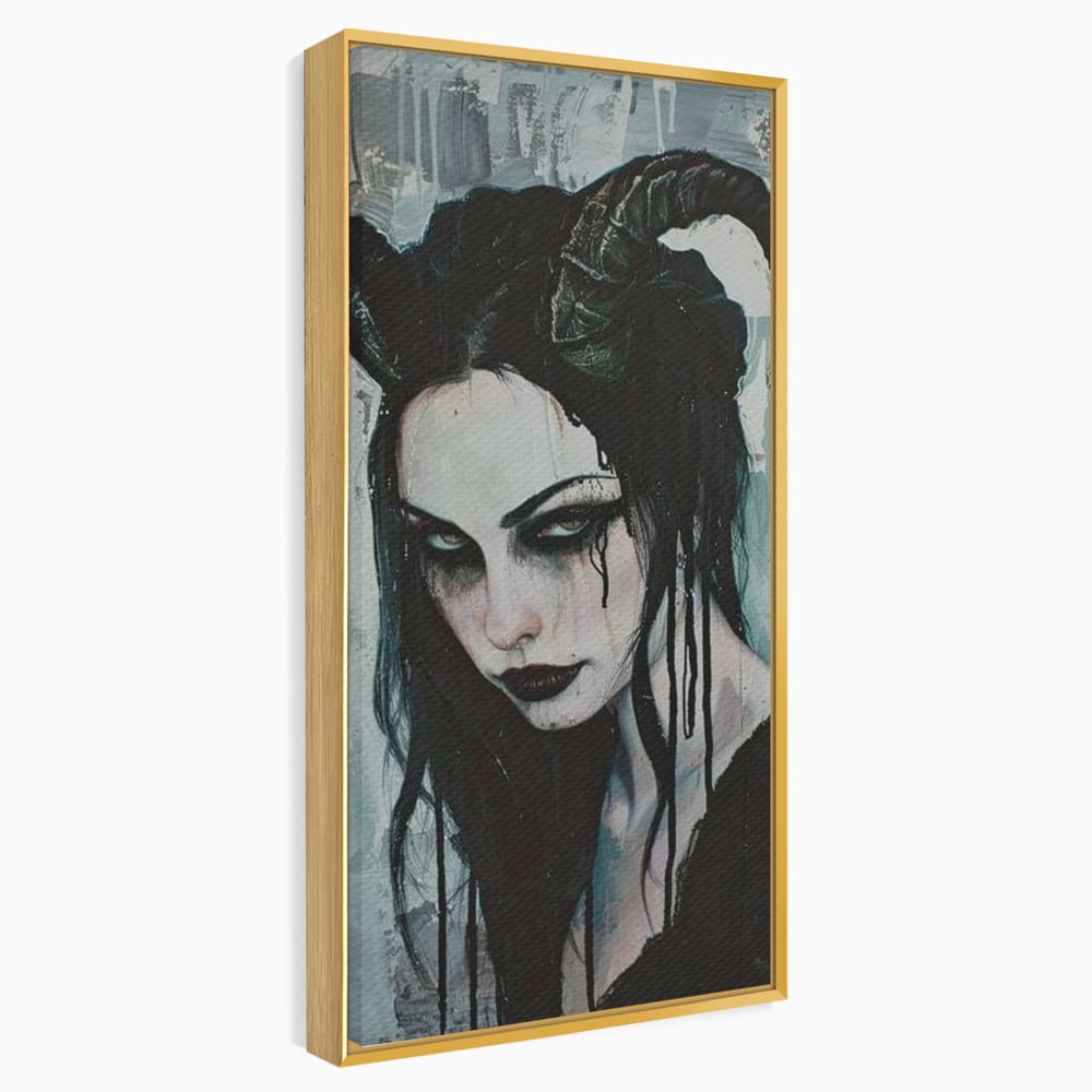 Tablou Canvas Premium, LuxCanva® G1109, Inger Cazut, Umbre, Intunecat, Obscur, Vraja, Maleficient, Gotic, Rebela, Mister, Regina, Living, Dormitor