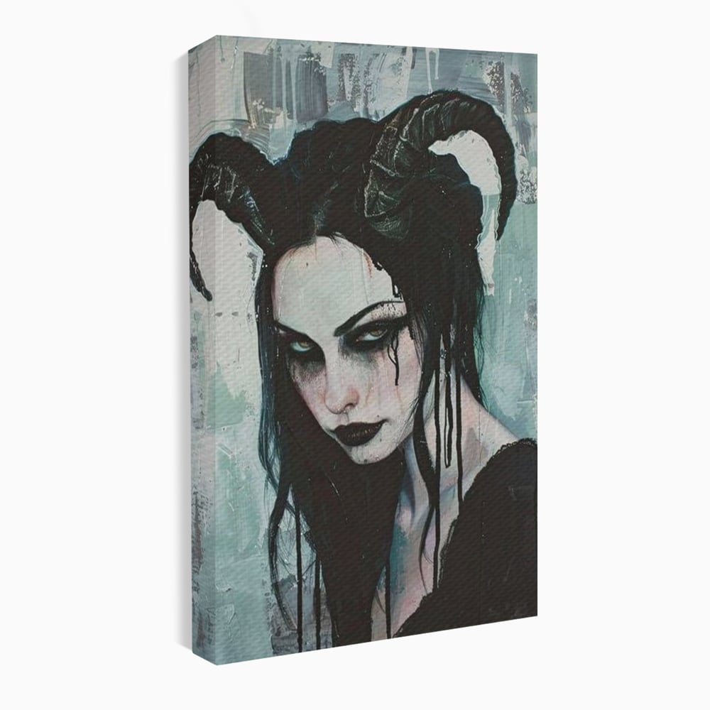 Tablou Canvas Premium, LuxCanva® G1109, Inger Cazut, Umbre, Intunecat, Obscur, Vraja, Maleficient, Gotic, Rebela, Mister, Regina, Living, Dormitor