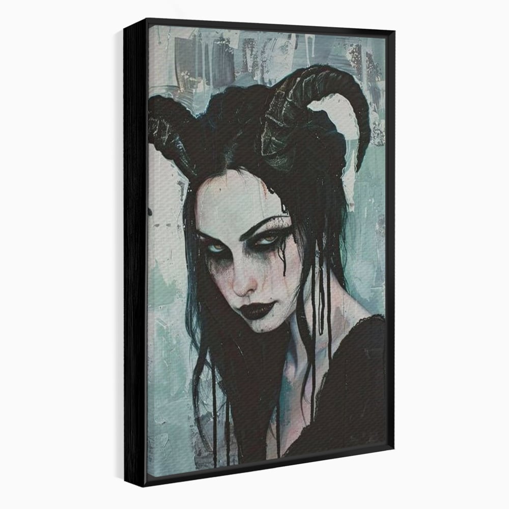 Tablou Canvas Premium, LuxCanva® G1109, Inger Cazut, Umbre, Intunecat, Obscur, Vraja, Maleficient, Gotic, Rebela, Mister, Regina, Living, Dormitor