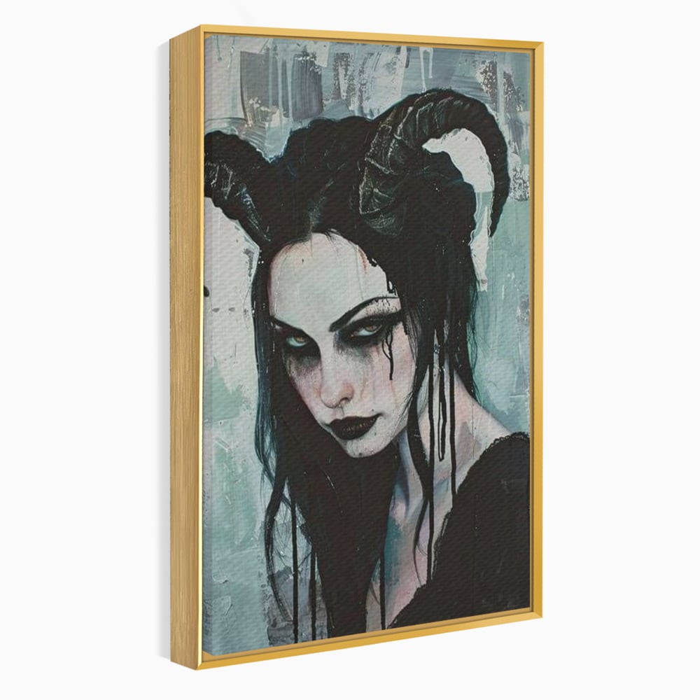 Tablou Canvas Premium, LuxCanva® G1109, Inger Cazut, Umbre, Intunecat, Obscur, Vraja, Maleficient, Gotic, Rebela, Mister, Regina, Living, Dormitor